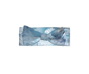 Fascia per capelli con fiocco per bambini con farfalle e cristalli bianchi, morbida fascia elastica adatta per feste di neonati e servizi fotografici e uso quotidiano