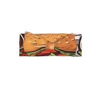 Fascia per capelli con fiocco per bambini con hamburger di grandi dimensioni, morbida ed elastica per neonati e neonati, grazioso copricapo con fiocco per feste e regali
