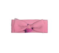 Fascia per capelli con fiocco per bambini con stampa di sabbia rosa, super morbida, adatta per neonati, feste, servizi fotografici e uso quotidiano,