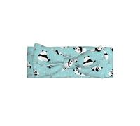 Fascia per capelli con fiocco per neonati e neonati, con stampa di panda in stile cartone animato, con luna piena, idea regalo