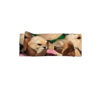 Fascia per capelli con fiocco stampato con cane Golden Retriever, accessorio per capelli, adatto per neonati, neonati e bambini piccoli