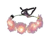 Fascia per capelli con fiori a LED che si illuminano corone floreali incandescenti Corone di fiori a led corone floreali illuminano la fascia per le donne