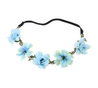 Fascia per capelli con fiori di rosa per vacanze al mare elegante fascia floreale per vacanze accessori per capelli da sposa