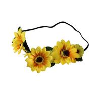 Fascia per capelli con fiori gialli