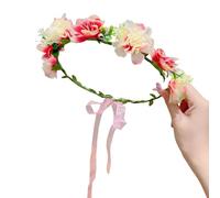Fascia per capelli con fiori per bambini, corone in tulle delicato per corone per capelli decorazione per damigella d'onore eventi e celebrazioni corone di fiori in tulle di seta