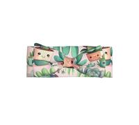 Fascia per capelli con grazioso fiocco con piante grasse per bambine, in poliestere morbido ed elastico, perfetta per neonati, 0-6 mesi, regalo per bambini, accessorio fotografico
