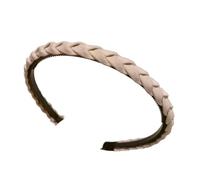 Fascia per capelli con impugnatura per la cura della pelle per trucco morbido traspirante design intrecciato Cerchietto per frangia laterale Flyaway Soluzione per domare Fascia per capelli antiscivolo