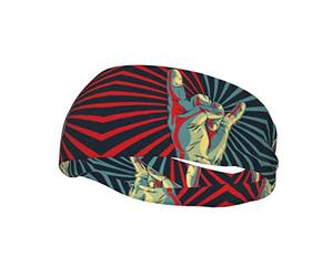 Fascia per capelli con motivo a righe e cuori rossi, fasce sportive per uomo e donna, fascia per capelli per San Valentino, per allenamento, atletica, corsa, yoga, basket, palestra