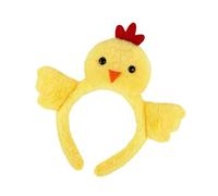 Fascia per capelli con motivo di pollo in stile cartone animato, antiscivolo, ideale per feste e riunioni di famiglia, feste per bambini