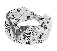 Fascia per capelli con motivo etnico orientale, morbida, larga, per donne e ragazze, fascia elastica con nodo, fascia per capelli sportiva alla moda per yoga, allenamento, palestra, corsa