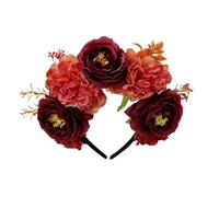Fascia per capelli con motivo floreale abbinata, accessorio per capelli per genitori e bambini, accessorio culturale per eventi familiari, festival, accessorio per capelli per bambini