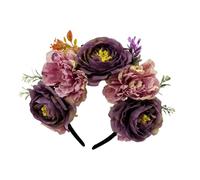 Fascia per capelli con motivo floreale abbinata, accessorio per capelli per genitori e bambini, accessorio culturale per eventi familiari, festival, accessorio per capelli per bambini