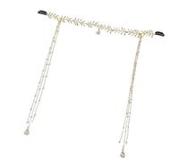 Fascia per capelli con nappe antiche e nappe uniche con strass per feste della sposa ed eventi di moda