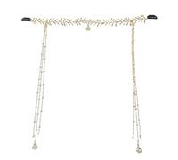 Fascia per capelli con nappe antiche e nappe uniche con strass per feste della sposa ed eventi di moda