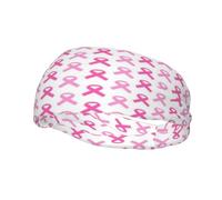 Fascia per capelli con nastro rosa per la consapevolezza del cancro al seno, unisex, alla moda, assorbe il sudore, fascia decorativa per capelli, per corsa, yoga, palestra