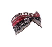 Fascia per capelli con nodo attorcigliato, stile etnico, con incrocio, alla moda, accessori per lo styling dei capelli, fascia per capelli da donna, rosso vino