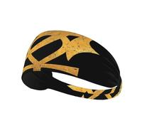 Fascia per capelli con occhio d'oro della dea egizia antica, fascia elastica unisex, fascia traspirante per sport, corsa, yoga.