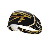 Fascia per capelli con occhio d'oro della dea egizia antica, fascia elastica unisex, fascia traspirante per sport, corsa, yoga.