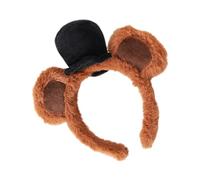 Fascia per Capelli con Orecchie da Animale | Copricapo Lavaviso Marrone,Cerchietti Morbidi con Orecchie da Orso in Peluche,per Halloween Carnevale Feste Spettacolo Costumi Travestimenti Uso Quotidiano