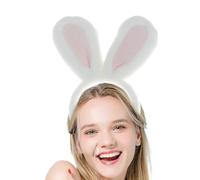 Fascia per capelli con orecchie da coniglio pasquale - Soluzione per la correzione del rilassamento cutaneo, stile copricapo posizionabile in posizione verticale, filo interno rinforzato + finitura in