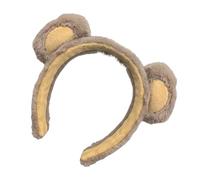 Fascia per capelli con orecchie da orso, cappello per trucco per la cura della pelle, grazioso cappello morbido per cosplay e lavaggio del viso per Natale