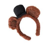 Fascia per capelli con orecchie da orso marrone Adorabile copricapo