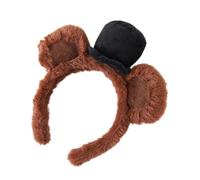 Fascia per capelli con orecchie di animali, simpatica fascia per il trucco e la pulizia del viso, morbida fascia in peluche con orecchie da orso, per cosplay, festival, carnevale, convenzioni, feste