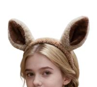 Fascia per capelli con orecchie di cavallo, per bambini, in peluche, con orecchie di animale, per feste in costume di Halloween, convegni di fumetti, eventi a tema, spettacoli teatrali, creatori di