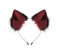 Fascia per capelli con orecchie di gatto, in peluche, per feste di Halloween, per donne, ragazze, studenti, giovani adulti, creatori di contenuti, feste in costume di Halloween, festival, compleanni