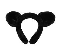 Fascia per capelli con orecchie di orso, graziosa fascia per trucco in peluche, fascia per lavare il viso, fascia antiscivolo per lavare il viso e il trucco del viso, cerchietto per capelli a forma di