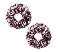 Fascia per capelli con paillettes rosa per donne e ragazze, scrunchie con paillettes per capelli spessi e sottili, accessori per capelli scintillanti per capelli corti e lunghi, elastici per capelli