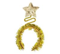 Fascia Per Capelli Con Pentagramma Da 1 Pezzo, Fascia Per Capelli In Tinsel Glitterato, Divertente Fascia Per Ragazze, Accessori Per Capelli Per Le Vacanze Per Bambini E Adulti