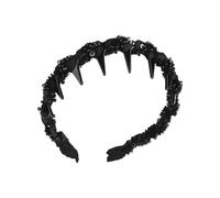 Fascia Per Capelli Con Perle Per Donne | Fascia per la Pulizia del Viso | Cerchietto Decorativo per Donne Ragazze Sposate a Matrimonio Feste Foto Ricordo