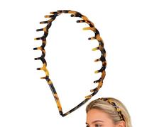 Fascia Per Capelli Con Pettini - Fasce Per Capelli Con Pettini A Forma Di U Per Donna | Fascia Per Ca-pelli Riccia Alla Mo-da Antiscivolo | Fasce Per Ca-pelli A Forma Di U Con Artiglio (Arancione)