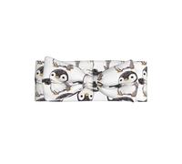 Fascia per capelli con pinguino in stile cartone animato, un accessorio per capelli per neonati e neonati, adatta per bambini da 0 a 6 mesi