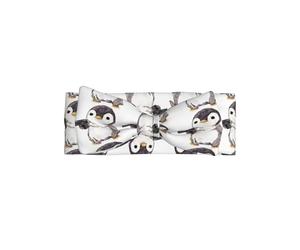 Fascia per capelli con pinguino in stile cartone animato, un accessorio per capelli per neonati e neonati, adatta per bambini da 0 a 6 mesi
