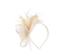 Fascia per capelli con piume in rete estetica per donne e ragazze anni '20, fascia per capelli da sera per feste e acconciature da sposa