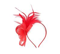 Fascia per capelli con piume in rete estetica per donne e ragazze anni '20, fascia per capelli da sera per feste e acconciature da sposa