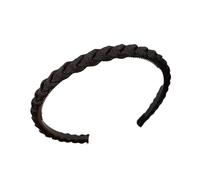 Fascia per capelli con presa per denti per trucco per la cura della pelle Cerchietto per capelli dal design intrecciato morbido e traspirante per frangia laterale Soluzione domatrice Fascia