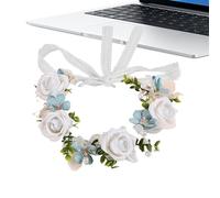 Fascia per capelli con rose,per capelli artificiali eleganti da ragazza | Corone di fiori per donne e ragazze,Per decorazioni interno, esterno, compleanno, matrimonio, comunione, fotografia
