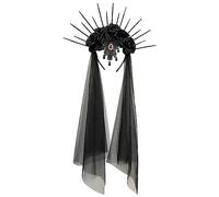 Fascia per capelli con rose per costume da gioco | Copricapo per costumi cosplay per donne, accessori per le vacanze del Giorno dei Morti, oggetti scena per feste,