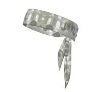 Fascia per capelli con rumore ottico bianco su entrambi i lati, unisex, per giocare a palla, fitness e attività all'aperto