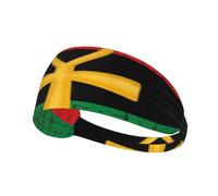 Fascia per capelli con simbolo degli dei egizi Ankh rosso e verde, fascia elastica unisex, fascia traspirante per sport, corsa, yoga.