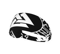 Fascia per capelli con simbolo pagano della mitologia norrena dei vichinghi, fascia elastica unisex, fascia traspirante per sport, corsa, yoga.