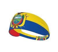 Fascia per capelli con stampa bandiera dell'Ecuador per lo sport, comoda e versatile per l'estate, ciclismo, yoga e altro ancora
