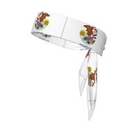 Fascia per capelli con stampa bandiera dello stato dell'Illinois, unisex, fascia per capelli, fascia per il sudore per corsa