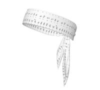 Fascia per capelli con stampa dell'alfabeto con linguaggio dei segni multifunzionale sport double face foulard sportivo elastico casual leggero fascia