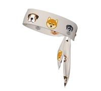 Fascia per capelli con stampa di razza canina, adatta sia per uomini che per donne, fascia per yoga, adatta per fitness ed esercizio fisico