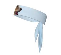 Fascia per capelli con stampa Golden Retriever per uomo e donna, fascia traspirante per il sudore, per tennis, palestra, allenamento