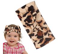 Fascia Per Capelli Con Stampa Leopardata, Fascia Per Capelli Con Stampa Leopardata Per Bambini - Per Capelli Leopardati Larghi Per | Avvolgere La Testa Con Morbidi Fiocchi Elastici P